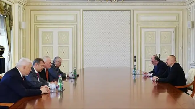 Prezident İlham Əliyev ATƏT-in Minsk qrupunun həmsədrlərini qəbul edib