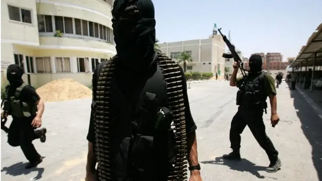 Hamas militants in Gaza (file photo)