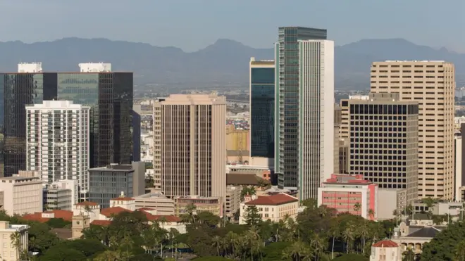 ہوآئی میں صبح کا منظر