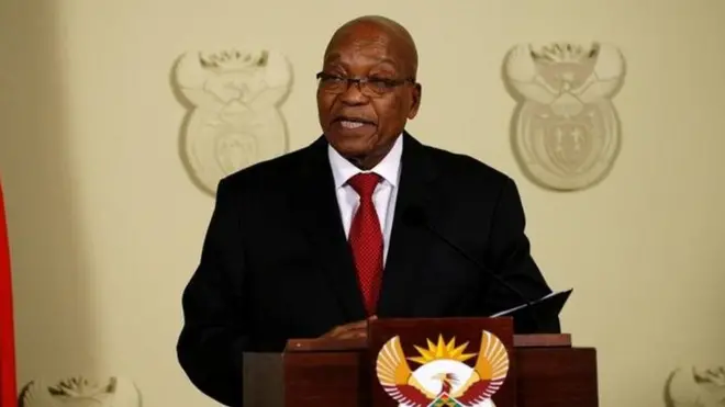 Rais wa zamani wa Afrika Kusini Jacob Zuma