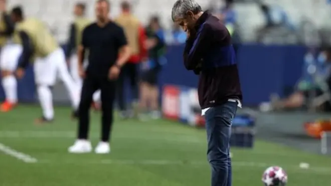 تلقى برشلونة بقيادة كيكي سيتين ثمانية أهداف في مباراة واحدة، للمرة الأولى منذ أبريل/نيسان من عام 1946