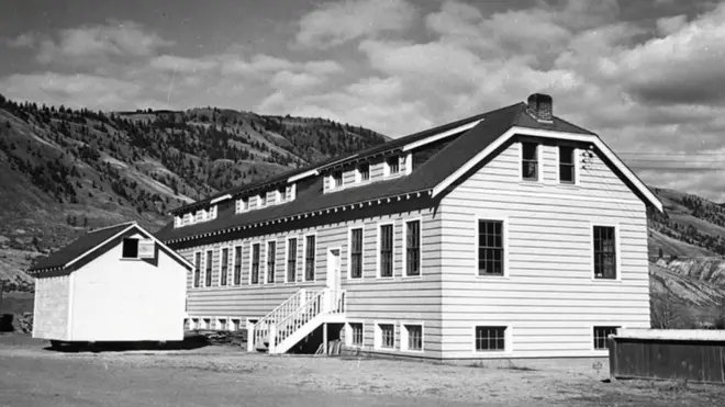 The Kamloops Indian Residential School in British Columbia once housed 500 children