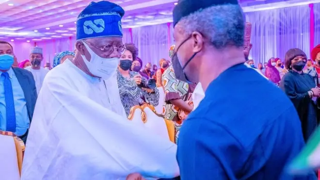 Ọjọgbọn yemi osinbajo ati Bola Tinubu