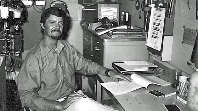 夏普，摄于格洛玛勘探者号上