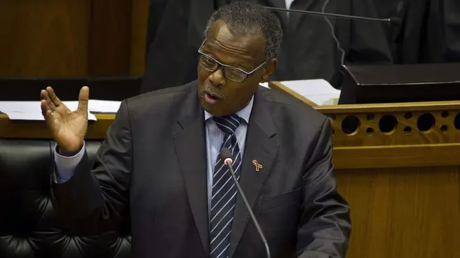 Le député et ancien ministre sud-africain Mangosuthu Buthelezi