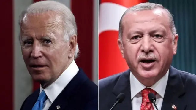 Joe Biden ve Recep Tayyip Erdoğan