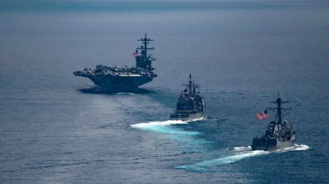 Корабли авианосной ударной группы "Карла Винсона"