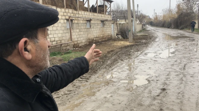 Bərdə, yol, şikayətçi, palçıq