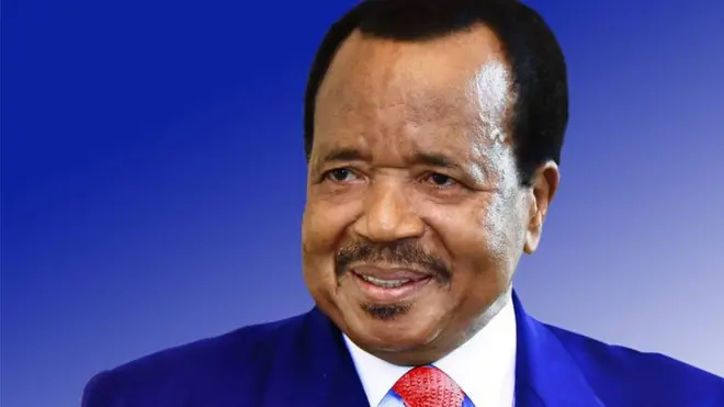 Cameroon President Paul Biya don rule since 6 November 1982 and for some years di Anglophone regions dey complain say dem no dey see beta and dem wan break away to form anoda kontri dem call Ambazonia.
