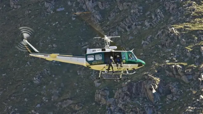 بیل کمپنی کے بنائے ہوئے UH-1H ہیلی کاپٹر کی فائل فوٹو