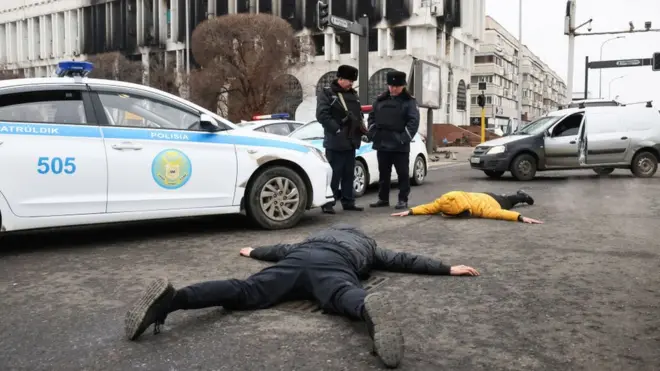 Затримання людей в Алмати, 10 січня