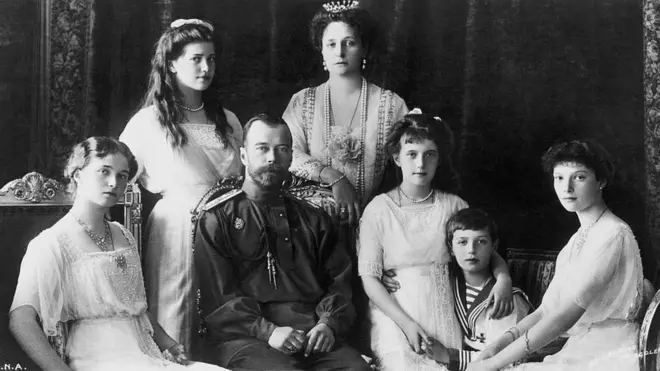 Николай II с семьей