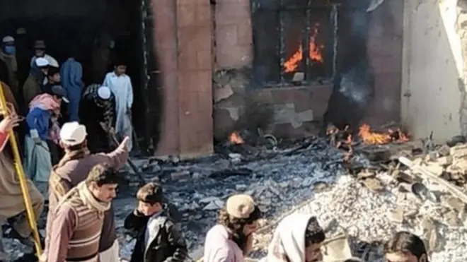 مندر میں توڑ پھوڑ