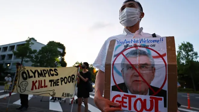 反奥运示威者