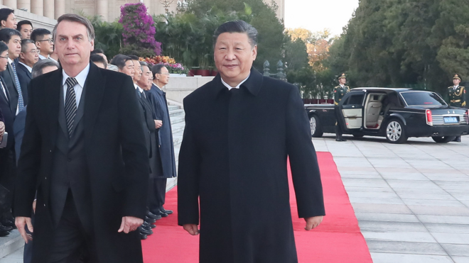 Bolsonaro e Xi Jinping