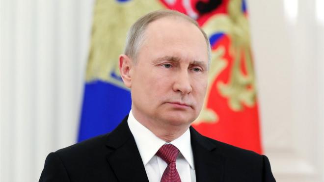Vladimir Putin in Moscow, 23 Mar 2018