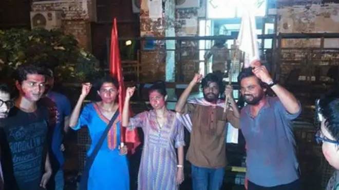 जेएनयू छात्र संघ चुनाव जीतने वाले छात्र