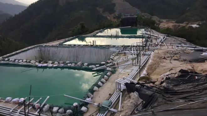 ကချင်ပြည်နယ် မြောက်ပိုင်းက မြေရှားသတ္တုတူးဖော်နေတဲ့ လုပ်ငန်းခွင် တစ်ခု