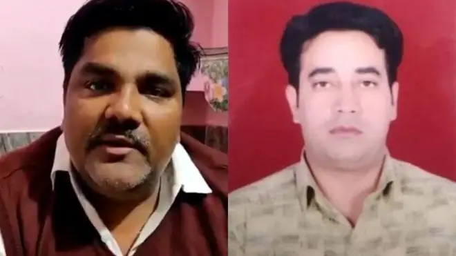 आप 'पार्षद' ताहिर हुसैन (बाएं) और दिल्ली हिंसा में मारे गए अंकित शर्मा