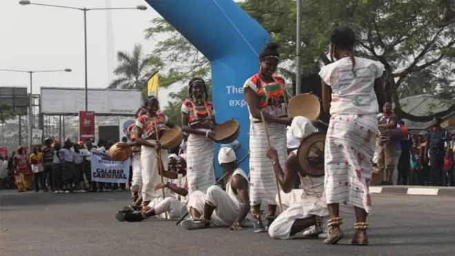 Fulani dancers for Calabar Carnival 2018