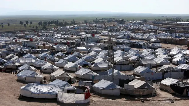 More than 61,000 people are held at al-Hol camp in northern Syria