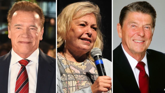 Clint Eastwood, Roseanne Barr and Ronald Regan