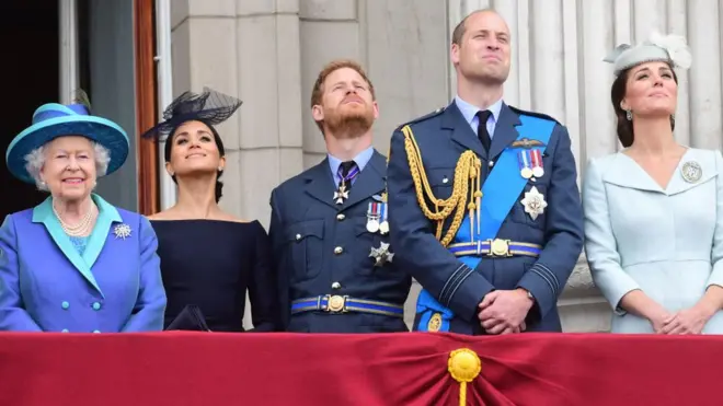 на балконе Букингемского дворца