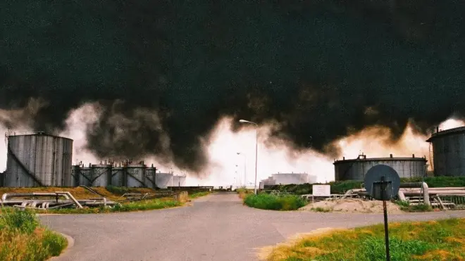 Gusti dim nad Pančevom