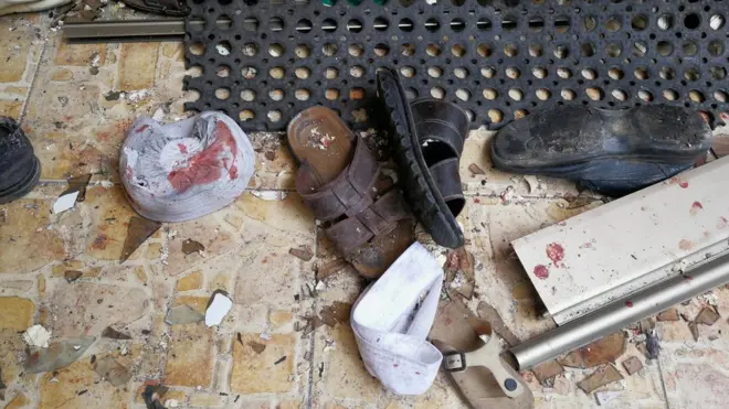 متعلقات لضحايا الهجوم