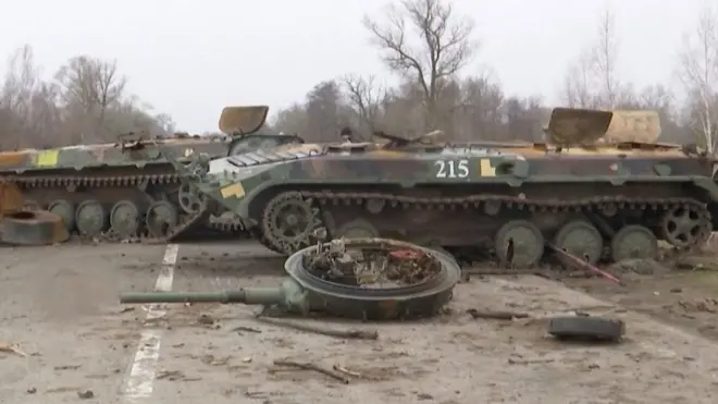 Черниговщина после отступления российской армии. Видео