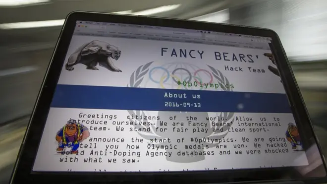 Сайт Fancy Bears