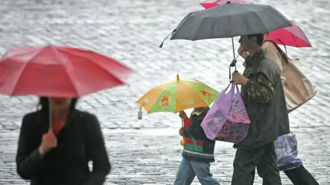 Дощі й грози очікуються переважно у центральних та західних областях