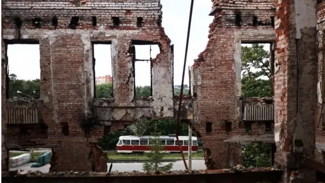 Так виглядає будівля розбомбленої школи на Салтівці у Харкові