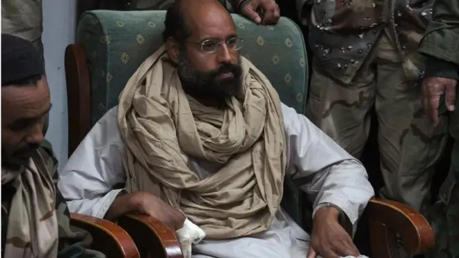 Seyfülislam Kaddafi 2011'den bu yana isyancıların elinde tutuklu bulunuyordu.