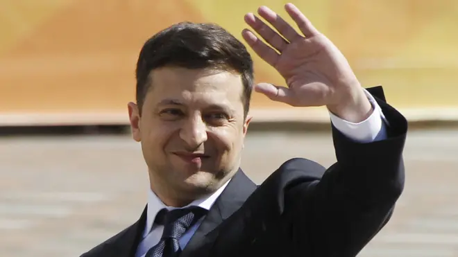 Volodymyr Zelensky, before taking oath, 20 May 19