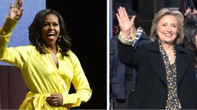 هيلاري كلنتون وميشيل أوباما