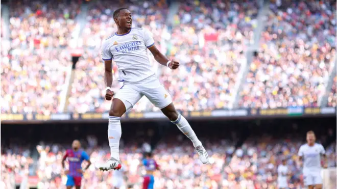 Alaba celebrate im first goal for im first El Clasico