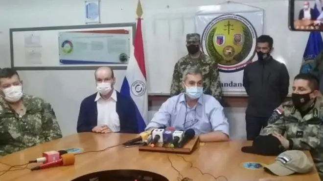 El presidente de Paraguay informó personalmente sobre el resultado del operativo.