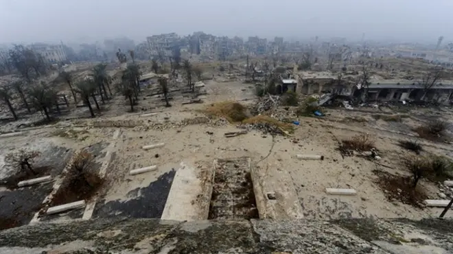 View from citadel in Aleppo