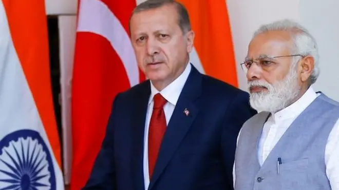 रेचेप तैय्यप अर्दोआन और नरेंद्र मोदी