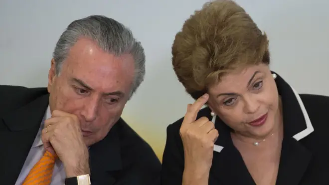 Michel Temer e Dilma Rousseff