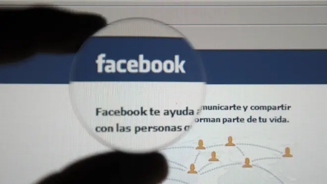 Pantalla de inicio de Facebook.