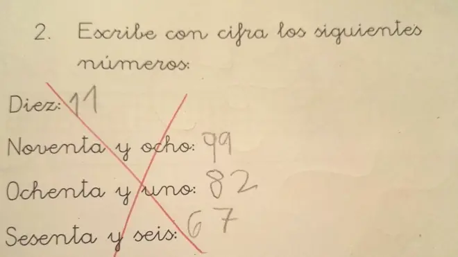 Assim respondeu o filho4x4 bet comIgnacio Barcena a um exercício4x4 bet commatemática | Foto: Reprodução/Twittter: @Nachobbb