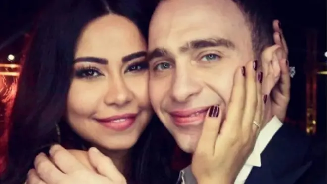 شيرين عبد الوهاب إلى جانب حسام حبيب