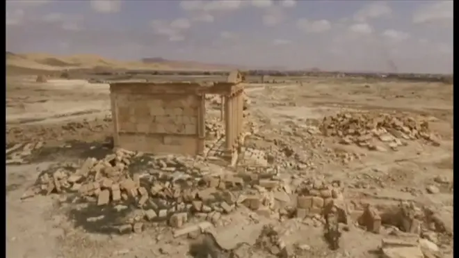 パルミラ奪還　かなりの遺跡は残り