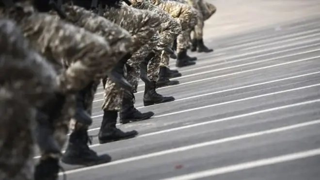 Perempuan yang mendaftar menjadi tentara tidak terlibat pertempuran namun masuk divisi keamanan.