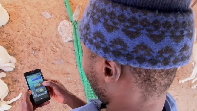 A man in senegal before tabaski celebration