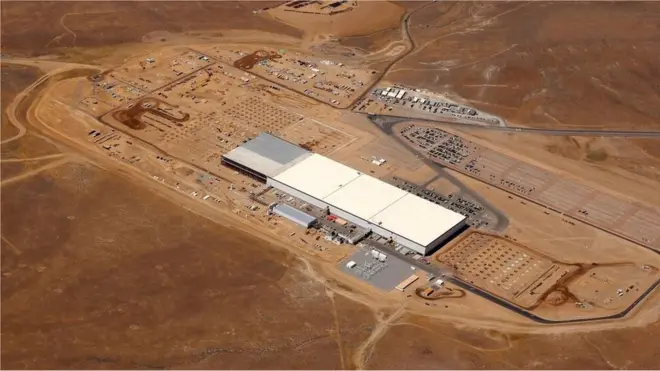 La Gigafactory, situada a una media horaaplicativo de aposta de dinheiroReno, Nevada, sólo se ha completado en un 14%.