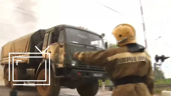 Пожар на складе боеприпасов в Ачинске