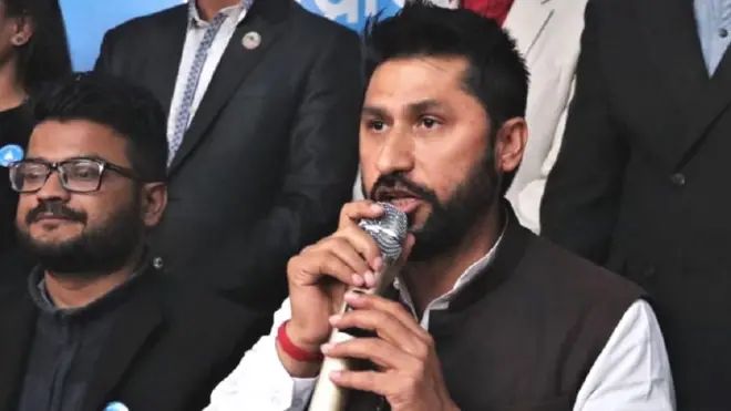 राष्ट्रीय स्वतंत्र पार्टी के नेता रवि लामिछाने